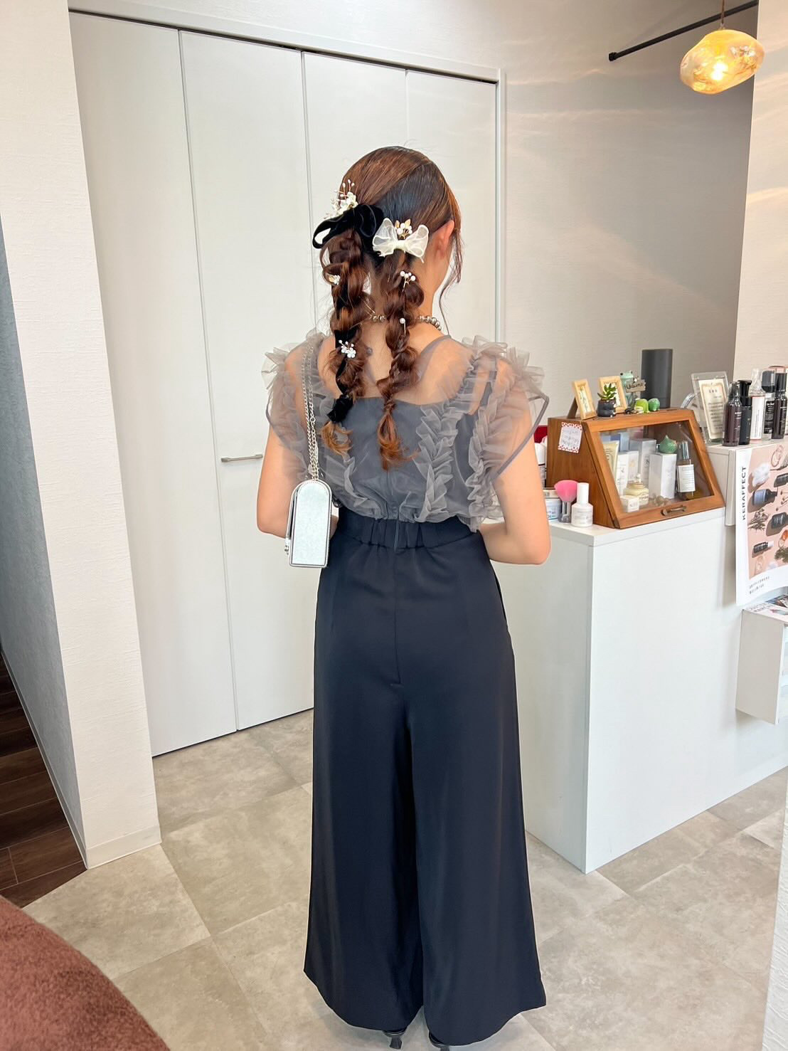 ヘアアレンジ 全身コーディネート